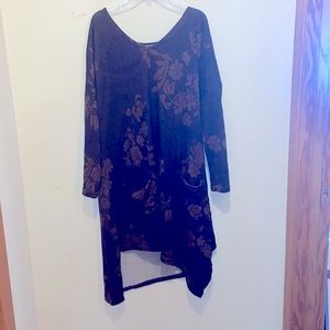 Long brown brown top